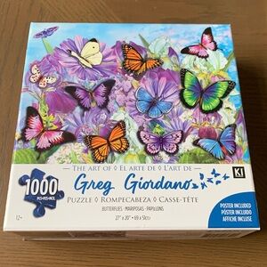 3/$15 1000 piece jigsaw puzzle with butterflies